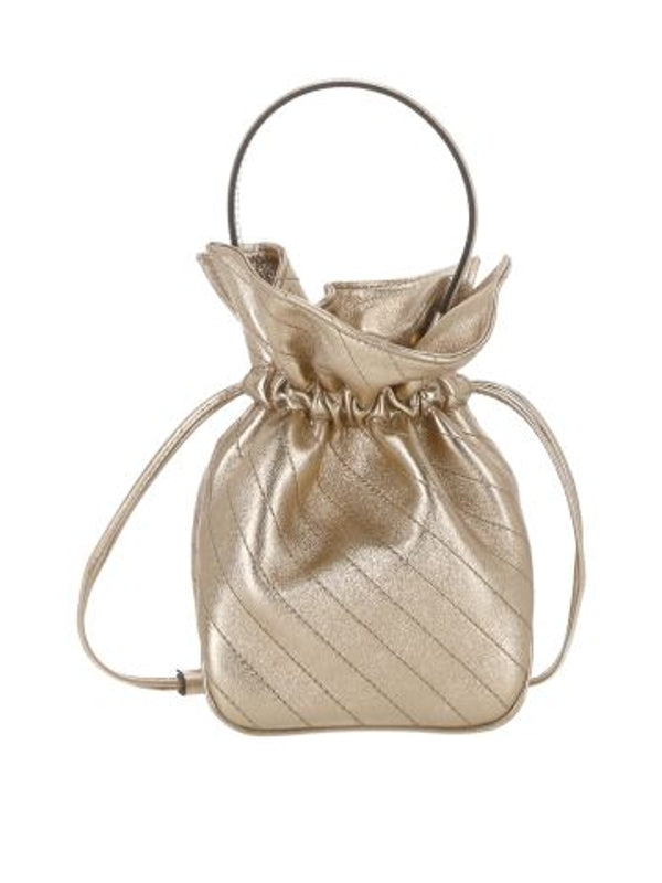 Blondie Metallic Mini Bucket Bag