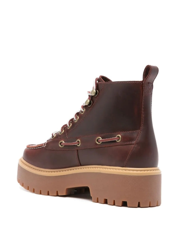 Timberland Brown Lace-Up Boots