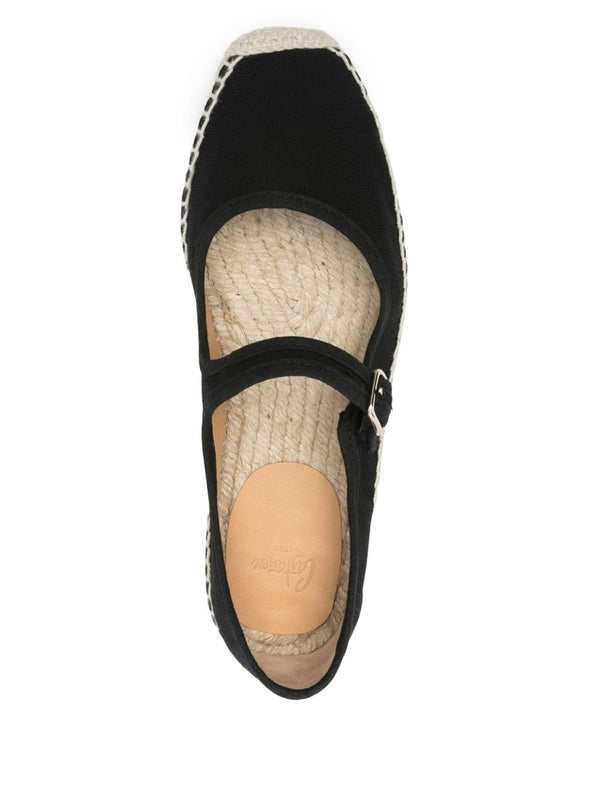 Castaner Black Flat Shoes