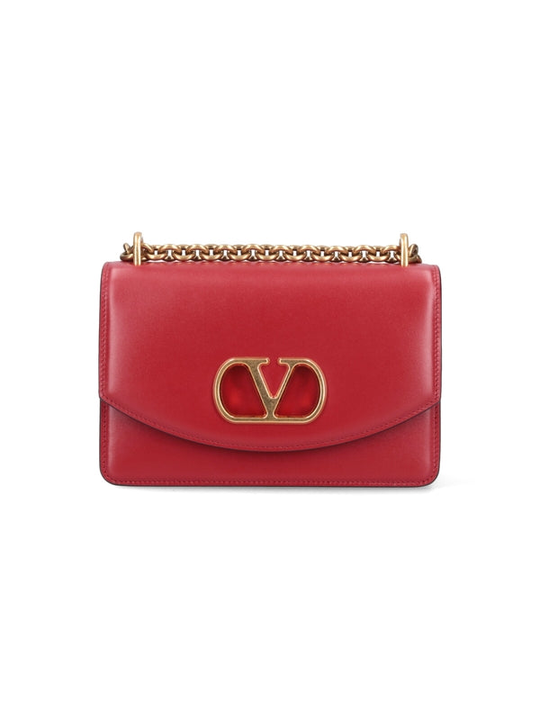 Vain Logo Leather Small Shoulder Bag