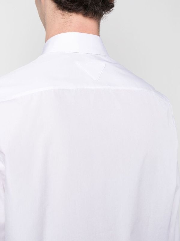 Back Triangle Logo Cotton Shirt