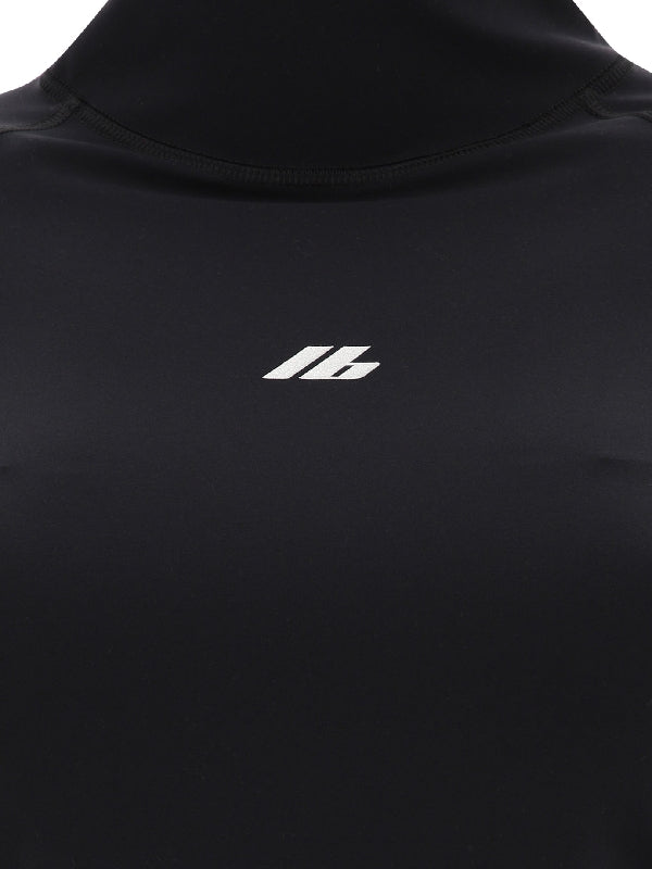 Activewear Logo Highneck Long Sleeve Top