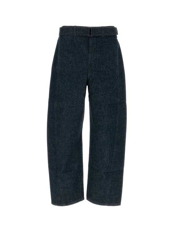 Belt Twist Denim Pants