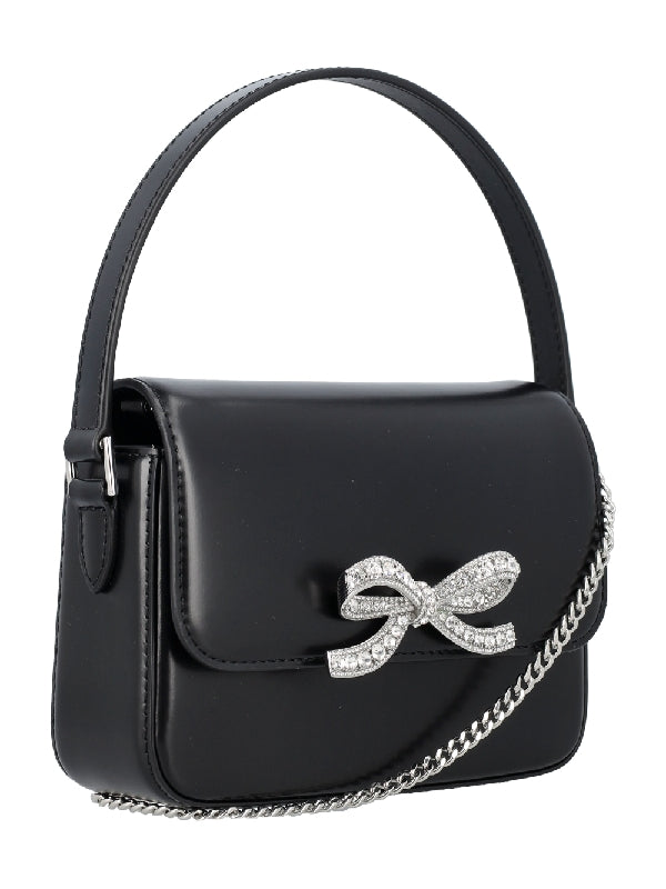 Bow Chain Leather Tote Bag