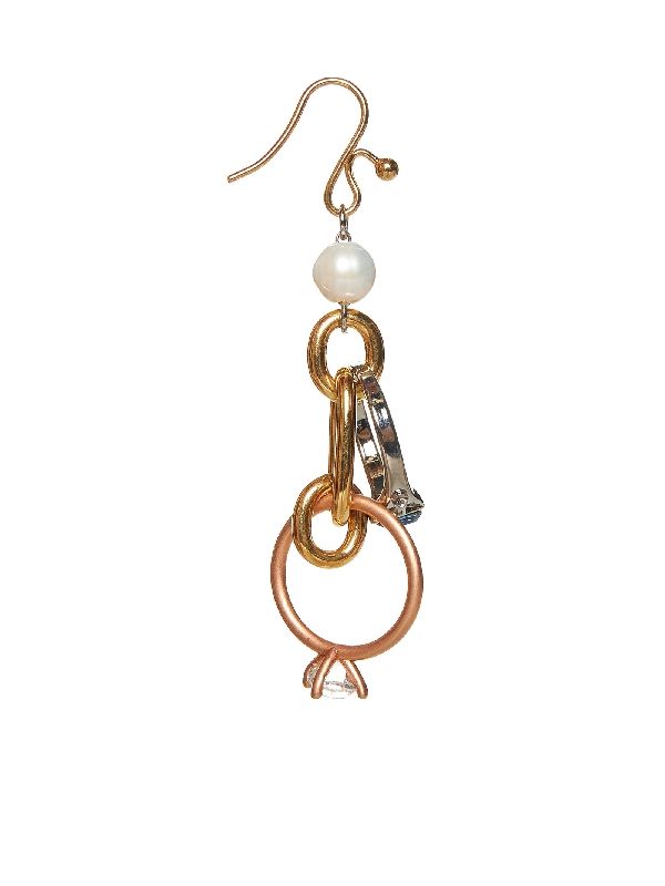 Pearl Chain Drop Earrings