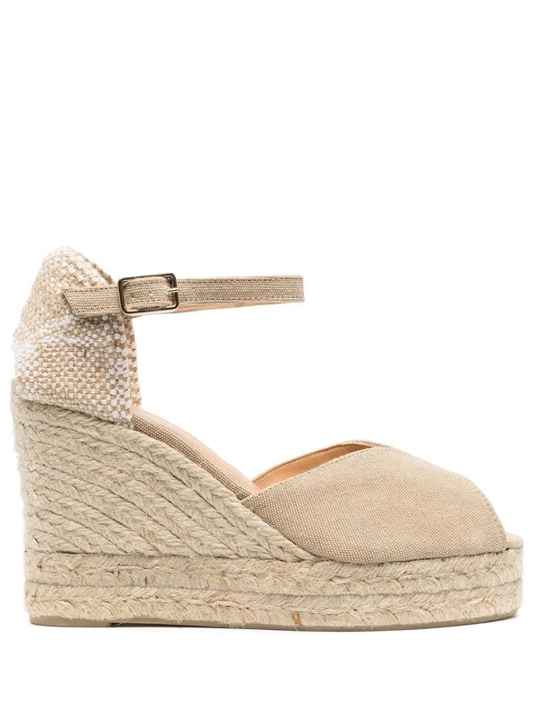 Castaner Beige Wedge Sandals