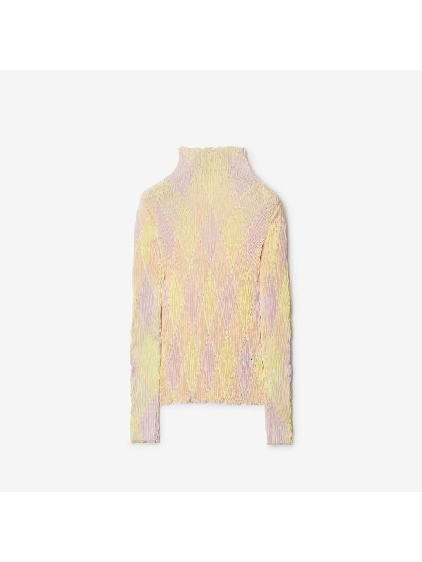 Argyle Cotton Silk Knit