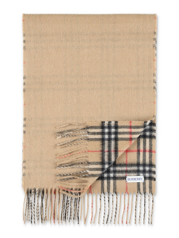 BURBERRY - Check Reversible Cashmere Muffler - Jente