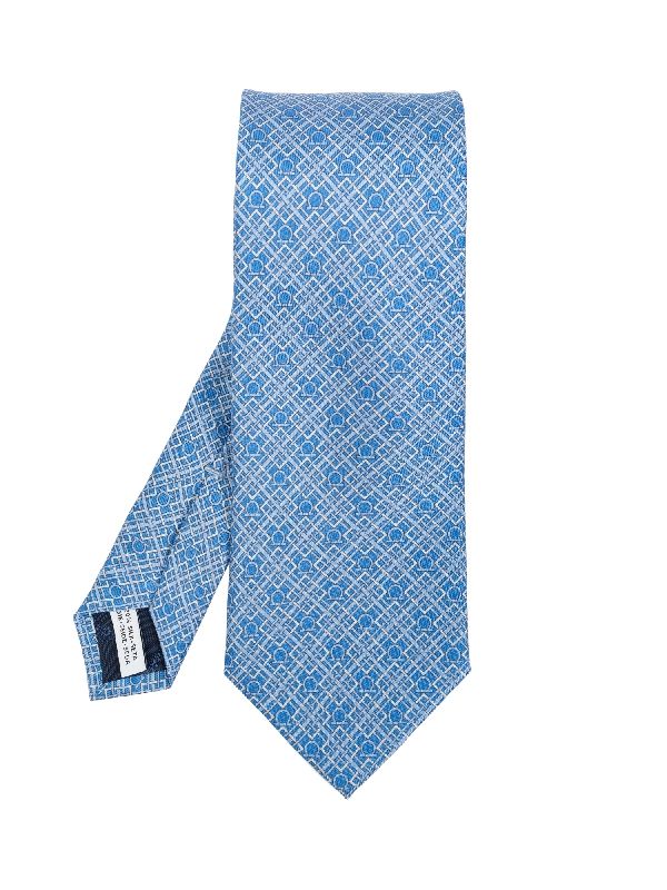 Check Gancini Printing Silk
  Tie