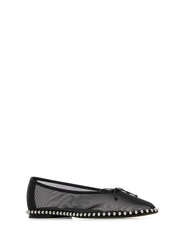 Lina Mesh Ball Chain Flat Shoes