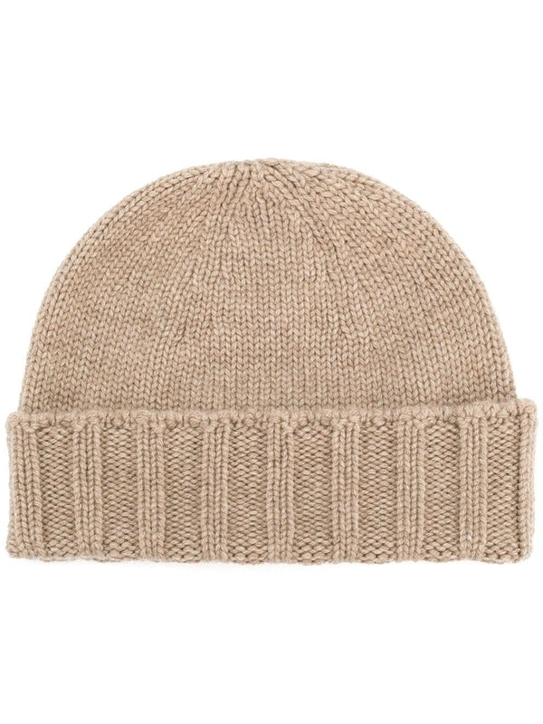 Beige Cashmere Beanie