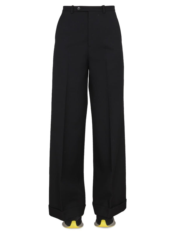 Straight Wool Pants