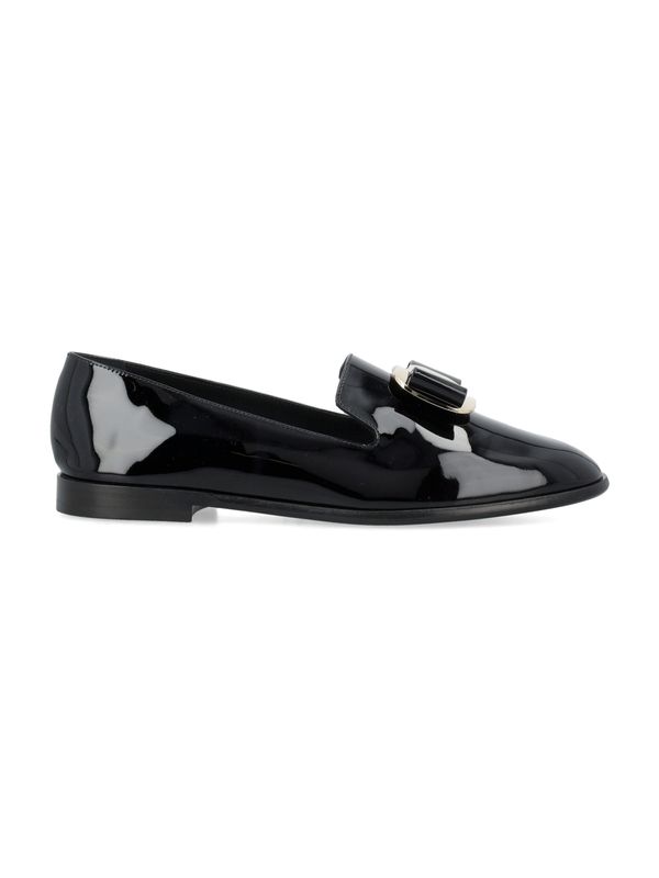 Bow Decoration Patent Loafers