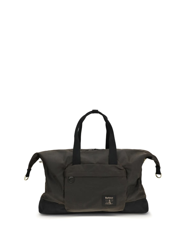 Barbour Green Boston Bags