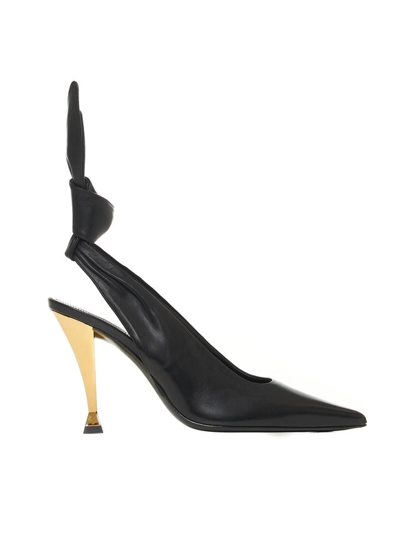 Beauw Bow Leather Slingback
  Heel