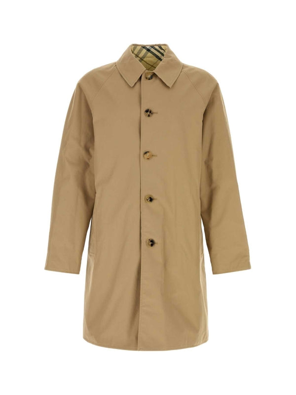 Reversible Check Trench Coat