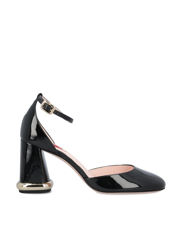 Viv Podium Leather Sandal Heel