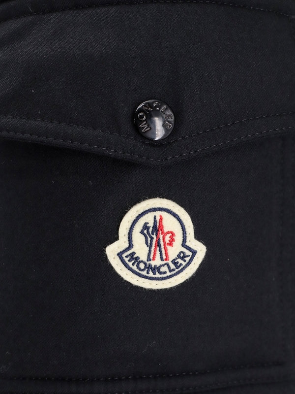 MONCLER - Beser Logo Patch Wool Padding - Jente
