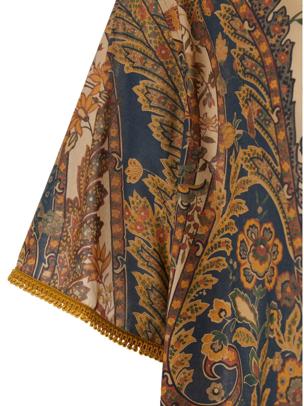 All-Over Pattern Cotton Shirt