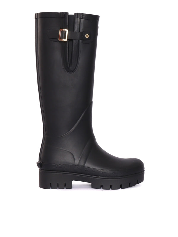 Barbour Black Middle Boots