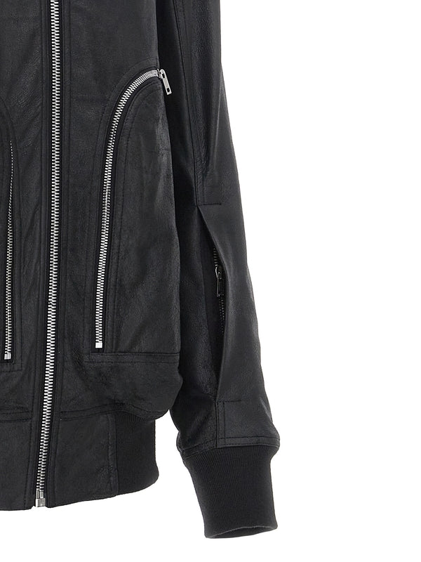 Bauhaus Flight
  Leather Bomber Jacket