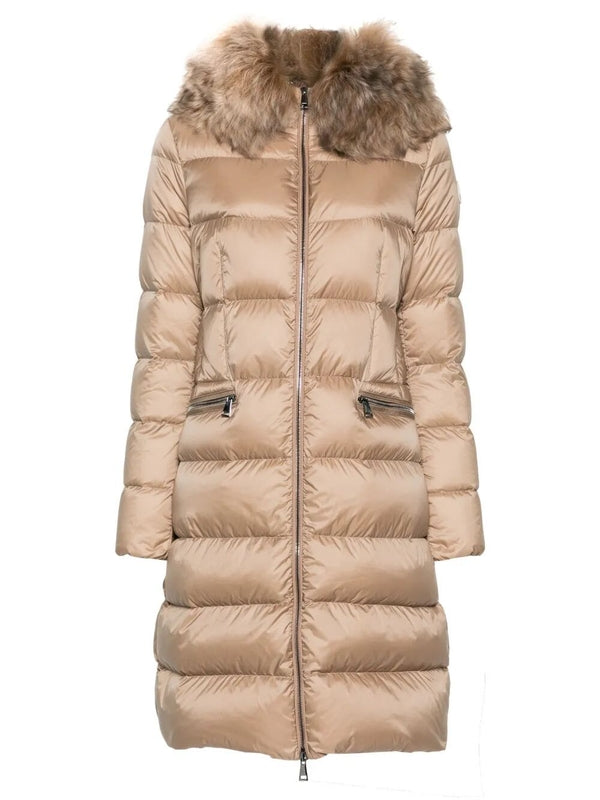Boedic Hoodie Shearling Long Padded Jacket