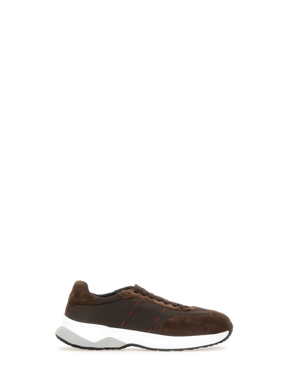 Kiton Brown Low Top Sneakers