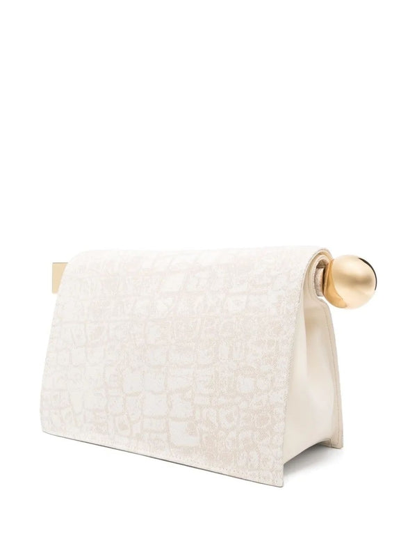 Rond Carre Cotton Clutch Bag