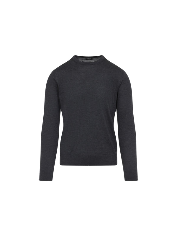 Z Zegna Grey Knitted