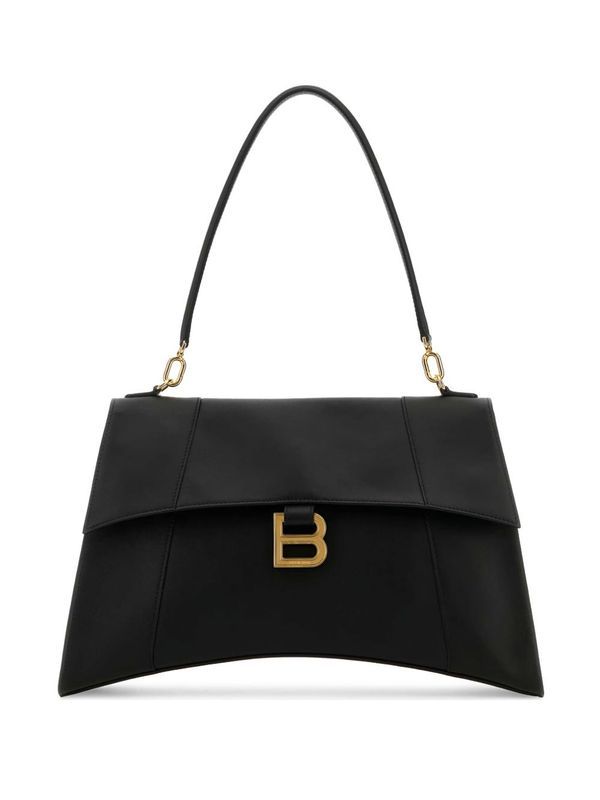 Balenciaga Hourglass Medium Black Tote Bags