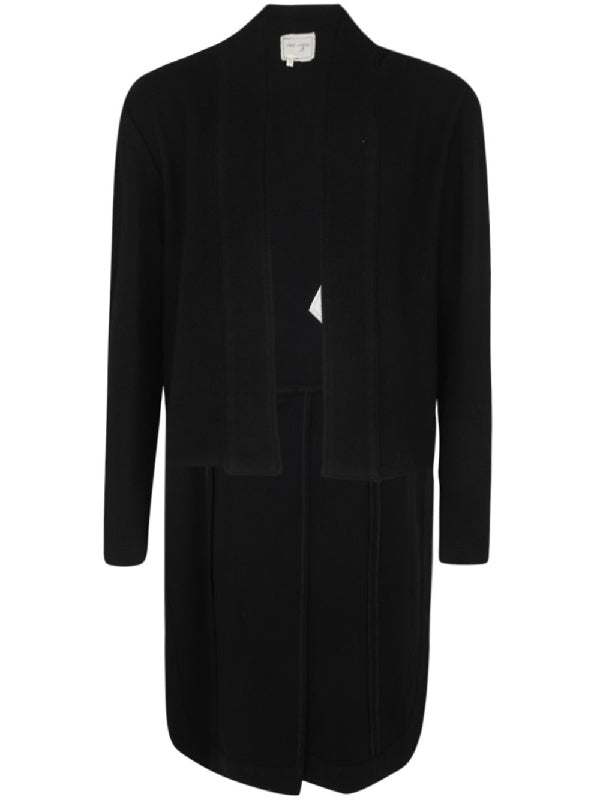 Black Wool Single Coat