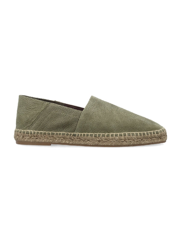 Grain Leather Espadrille Loafer