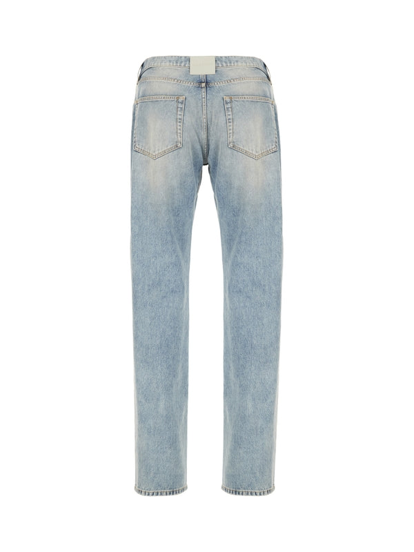 Cotton Denim Pants