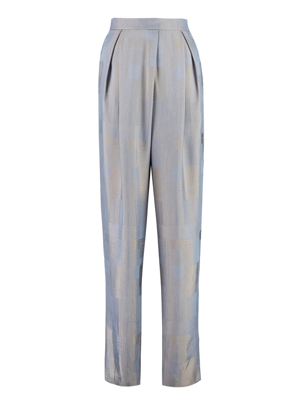 All Over Pattern Satin Pants