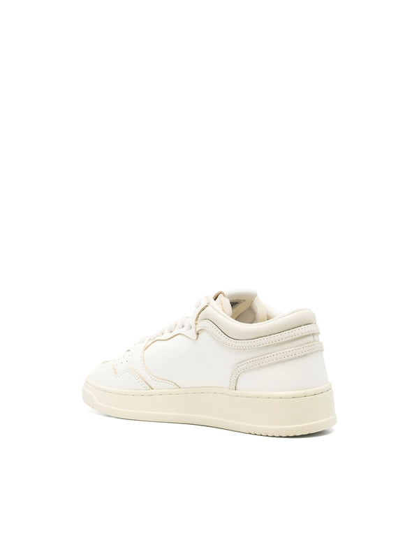 Autry Beige Low Top Sneakers