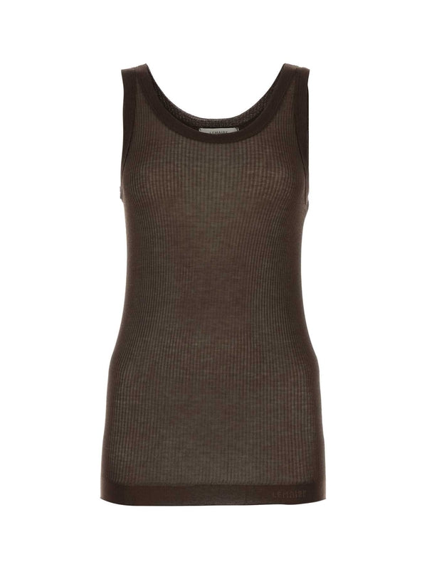 Crew-neck Ribbed Tank Top