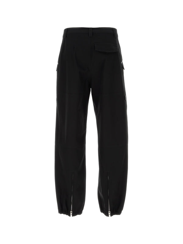 Zipper Hem Cotton Cargo Pants