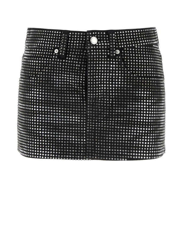 Rhinestone Mini Skirt