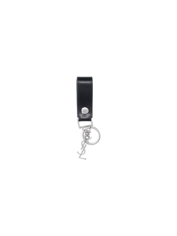 Monogram Leather Strap Key Ring