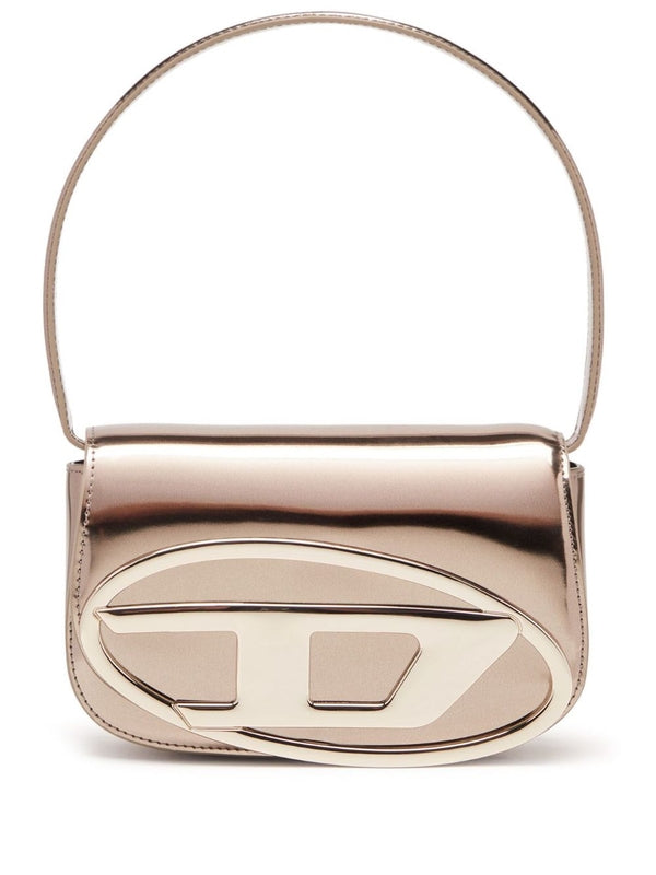 1DR Logo Metallic Leather Shoulder Bag