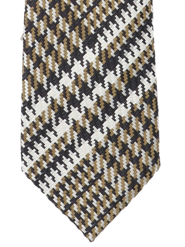 Check Pattern Silk Necktie