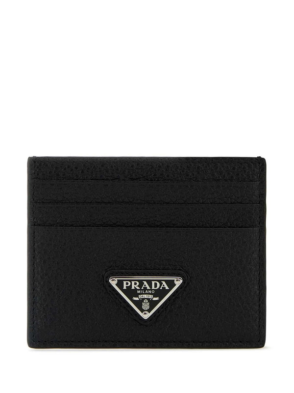 Triangle Logo Calfskin Cardholder