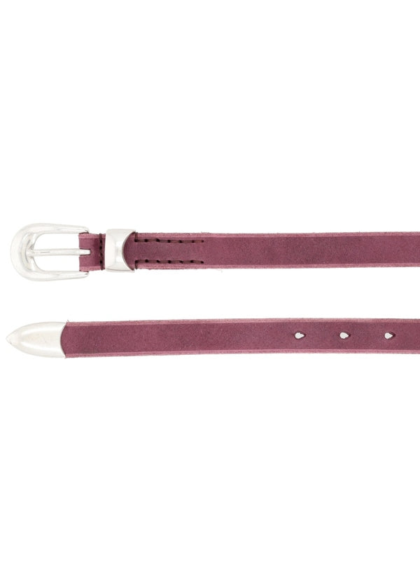 Our Legacy Burgundy Leather Belts