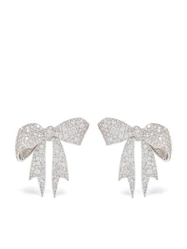 Crystal Bow Earrings