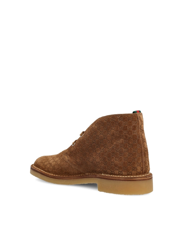 Gucci Brown Desert Boots