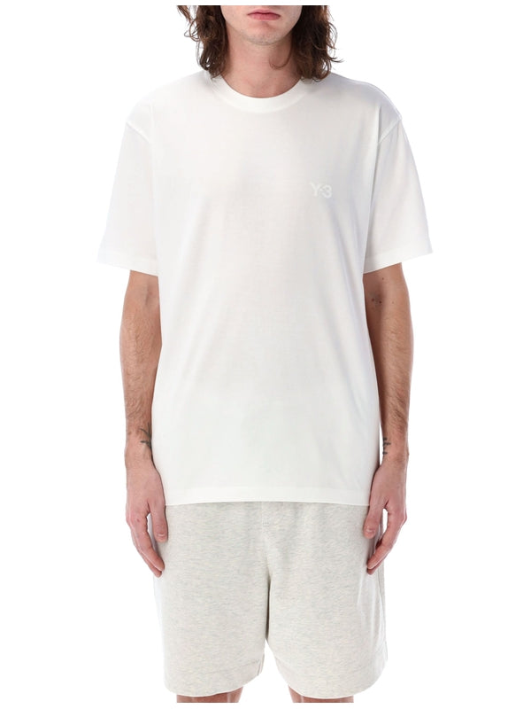 Y3 White Short Sleeve T-Shirt