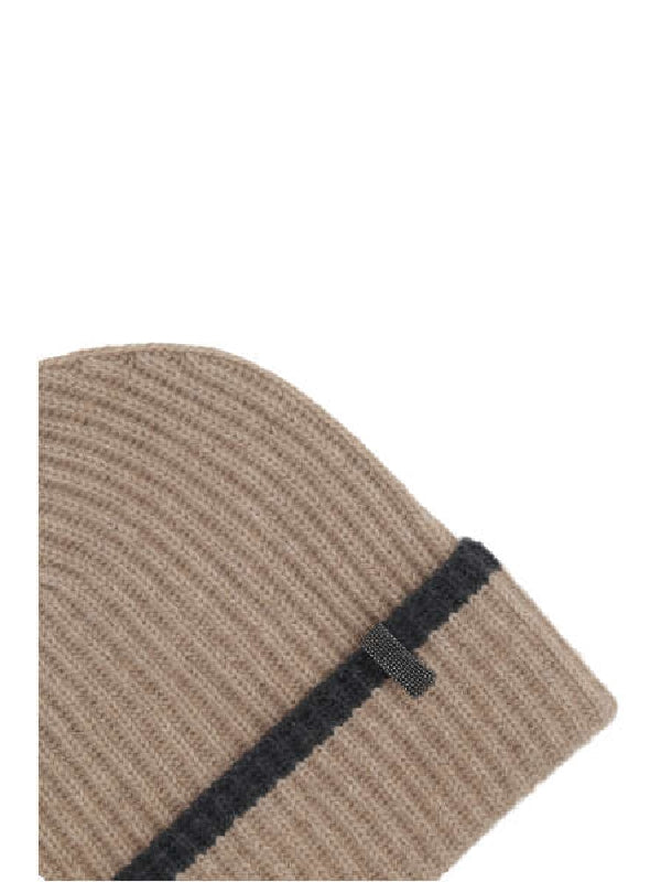 Monili Detail Cashmere Beanie