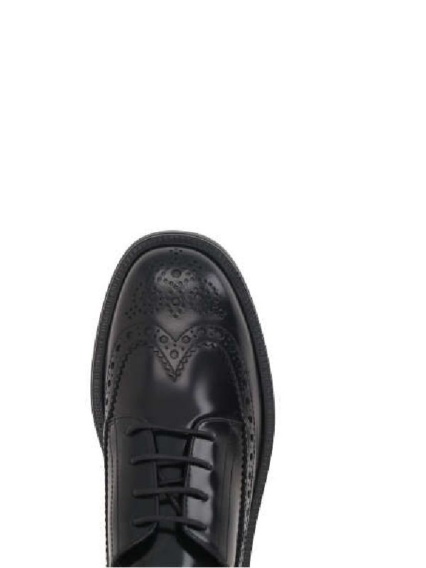 Brogue Leather Lace-Up Shoes