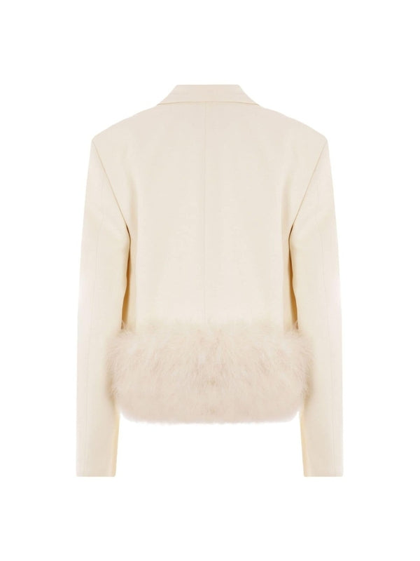 Fur Detail Single Jacket