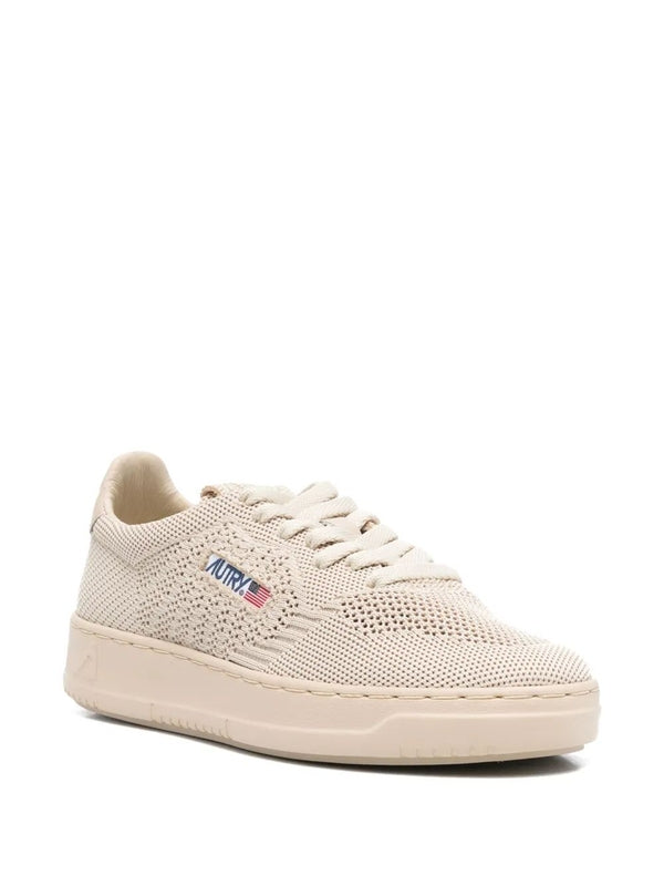 Autry Beige Low Top Sneakers